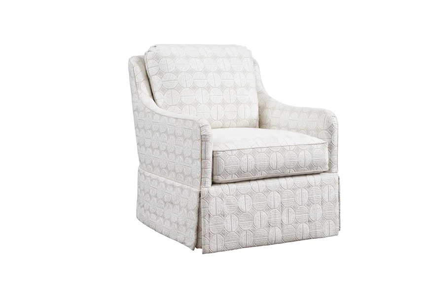 Laguna Salt Creek Swivel Chair  by Barclay Butera at Malouf Furniture Co.