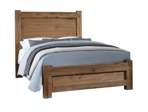 Rustic King Low Profile Bed