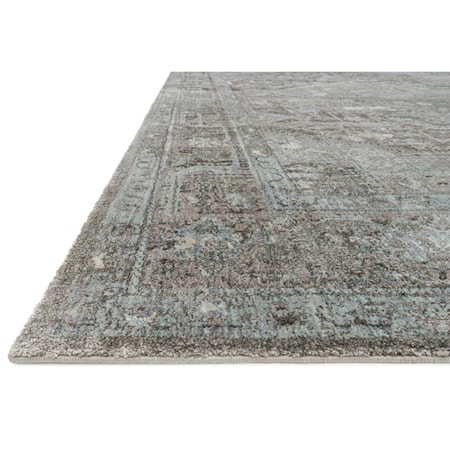 1&apos;6&quot; x 1&apos;6&quot;  Stone / Blue Rug