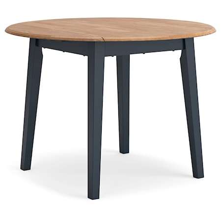 Round Drm Drop Leaf Table