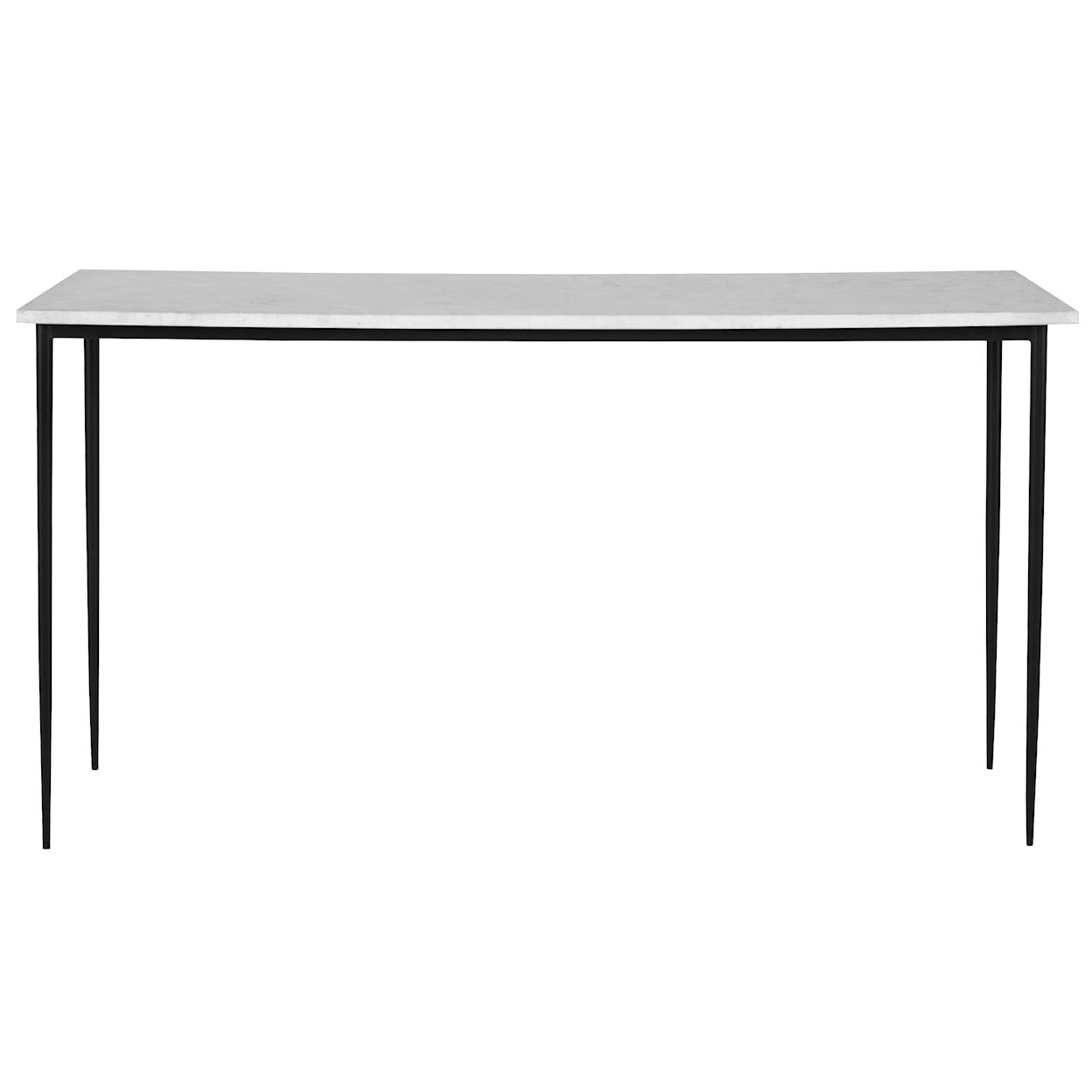 Uttermost Nightfall Nightfall White Marble Console Table