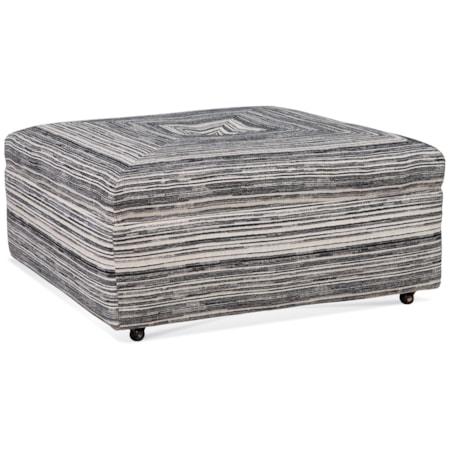 Cocktail Ottoman with Miter Top