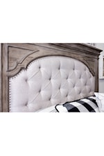 Steve Silver Highland Park Farmhouse Queen Bed with Tufted Headboard