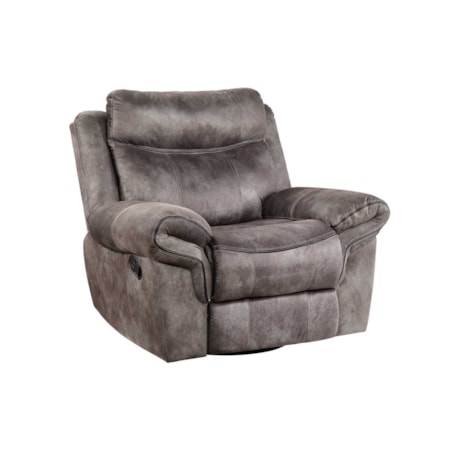 MEMPHIS GREY GLIDER RECLINER |