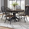 Liberty Furniture Carolina Crossing Pedestal Table and Chair Set