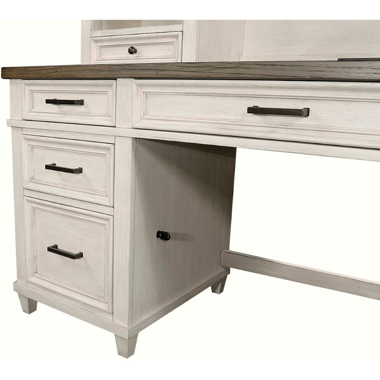 Aspenhome Caraway Pedestal Desk and Return