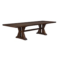 Auburn Transitional Dining Table with Trestle Base