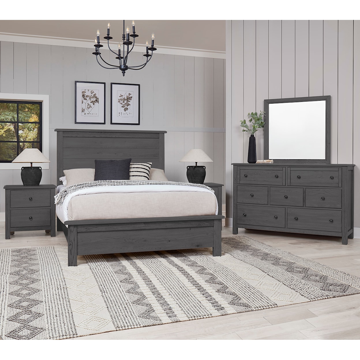 Vaughan Bassett Custom Express 1 Queen Farmhouse Bed