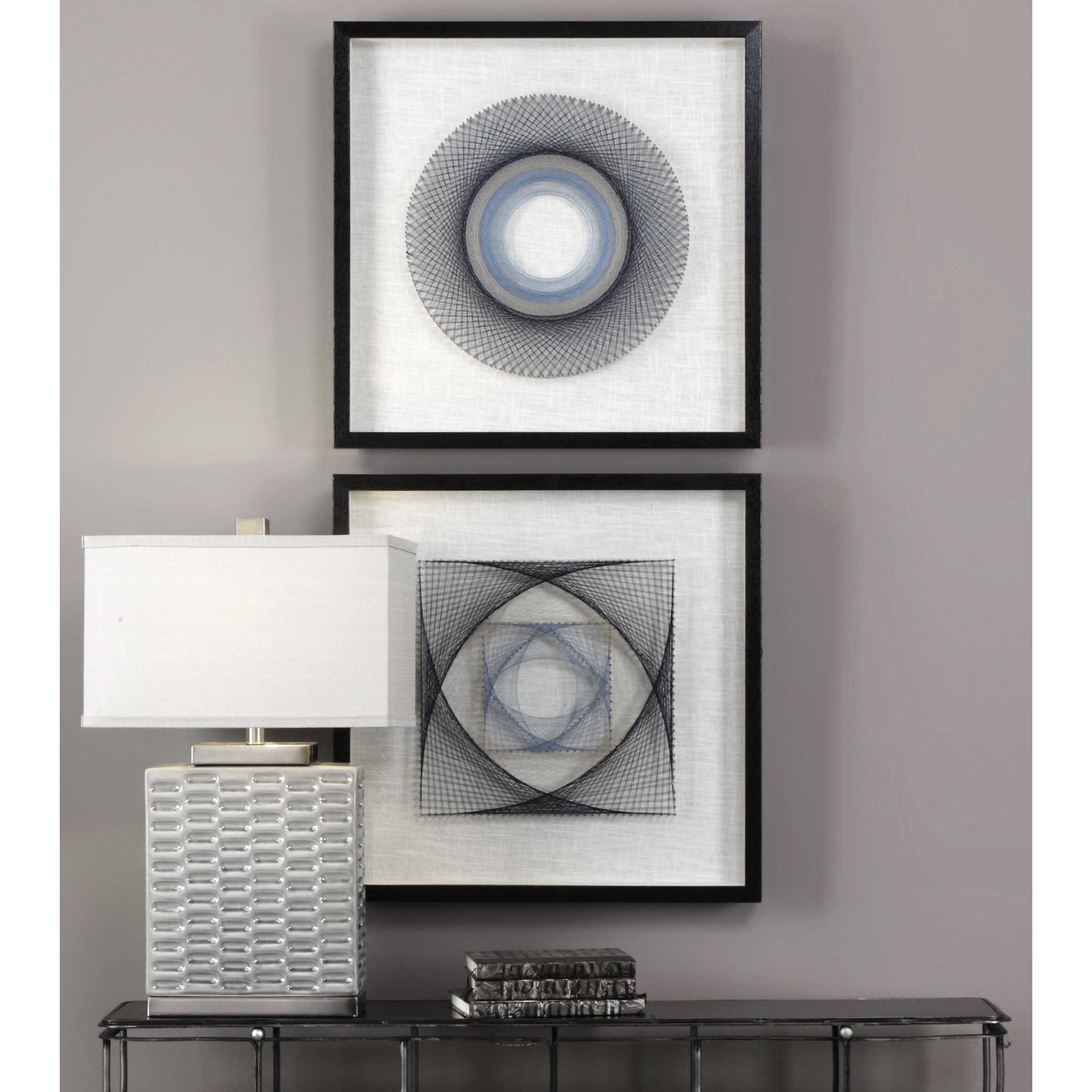 Uttermost Framed Prints String Duet Geometric Art Set of 2