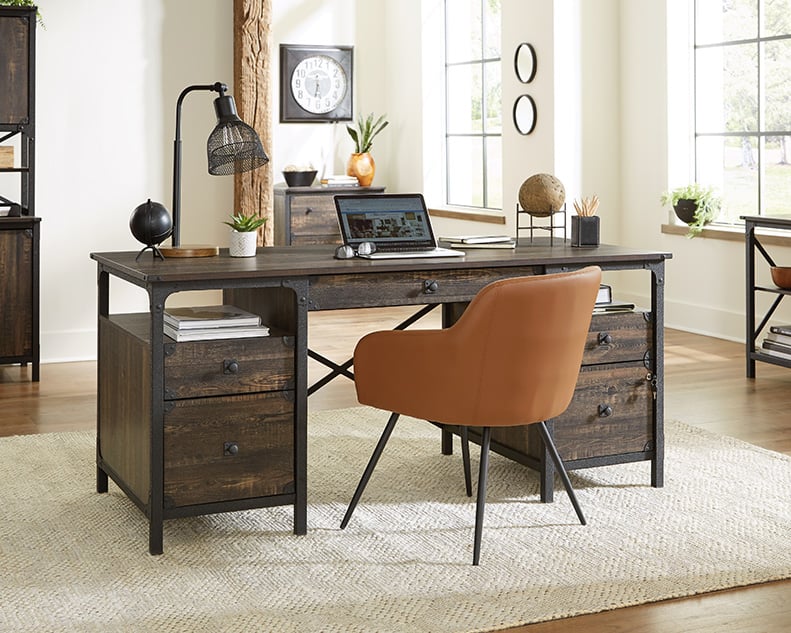Steel River Double Pedestal Desk