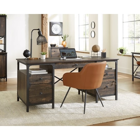 Steel River Double Pedestal Desk