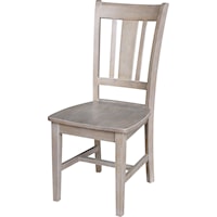 Farmhouse Dining Side Chair with Slat Back
