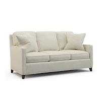 Transitional Sleeper Sofa with Track Arms