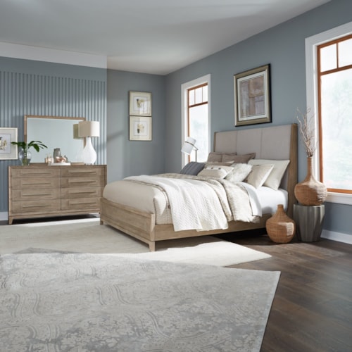 Contemporary 3-Piece Queen Upholstered Bedroom Set