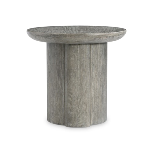 Modern Rustic 26" Round End Table w/Smooth Top