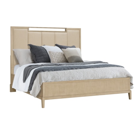 Queen Upholstered Panel Bed