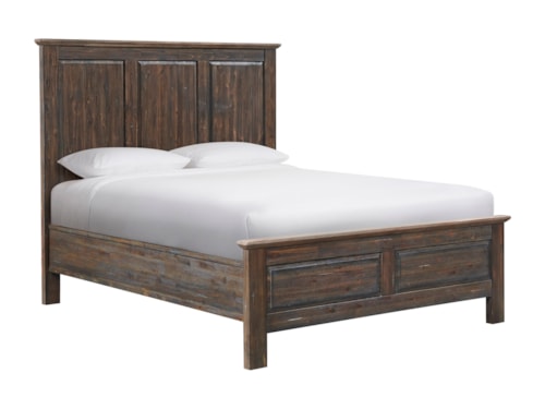 Rustic Queen Panel Bed