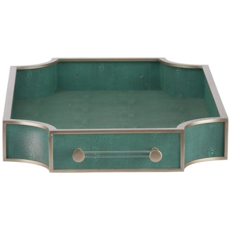 Shagreen Tray - Green