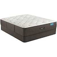 Cal King 12 1/2" Medium Firm Mattress and 6" Low Profile Steel Foundation