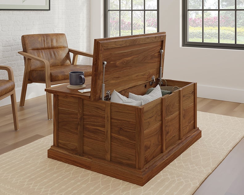 Coffee Table with Two Storage Sections