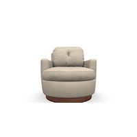 Customizable Swivel Barrel Chair