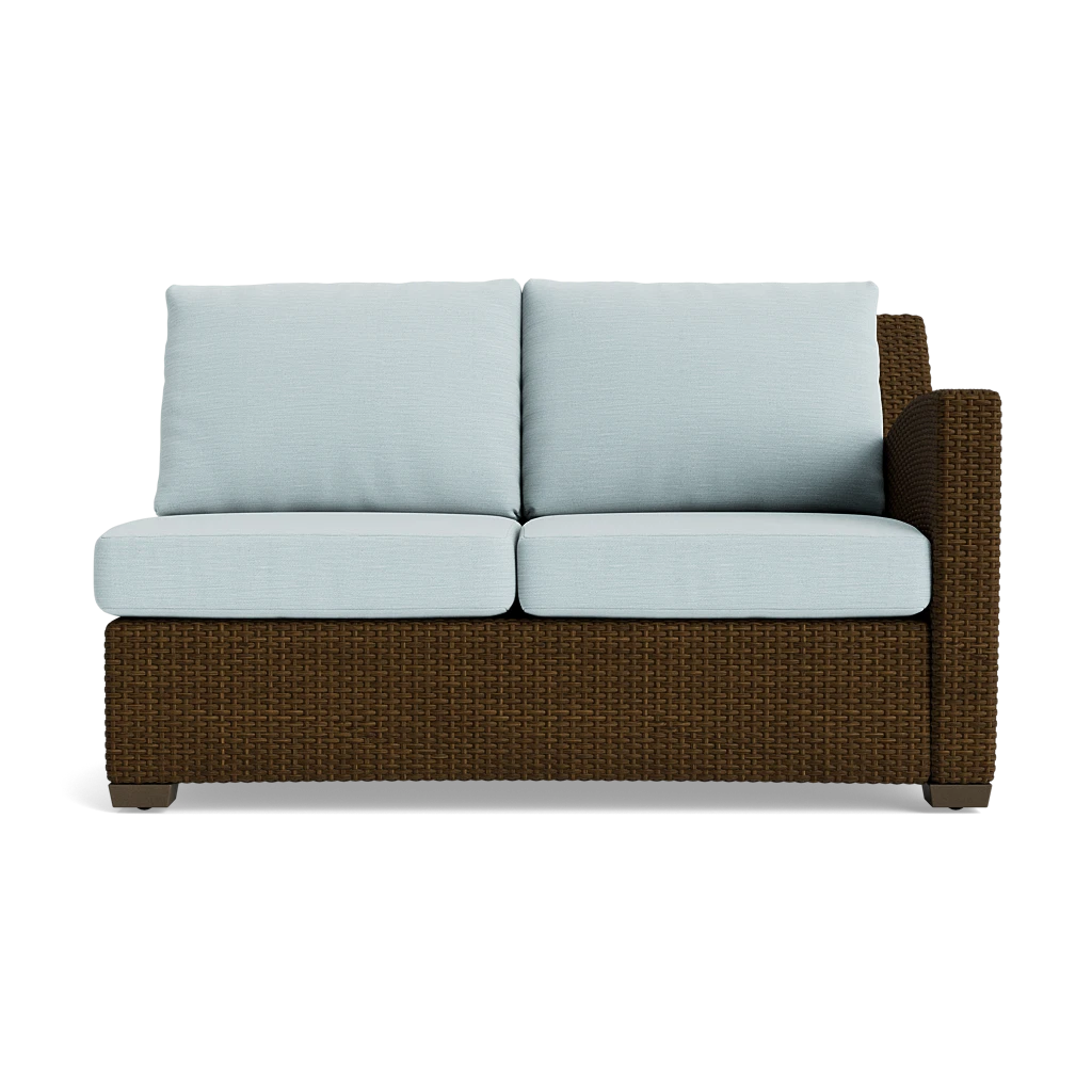 Fusion Wicker Right Arm Loveseat