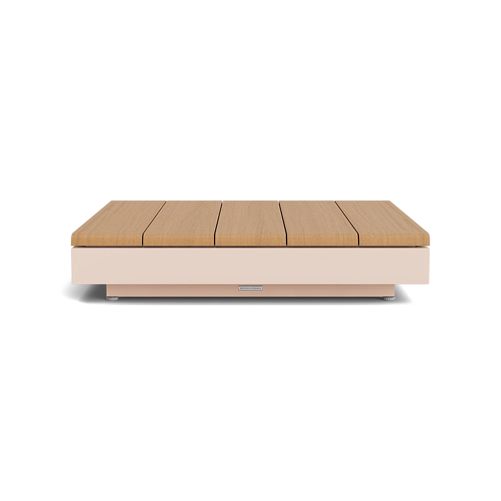 35" Sq. Low-Profile Teak-Top Coffee Table