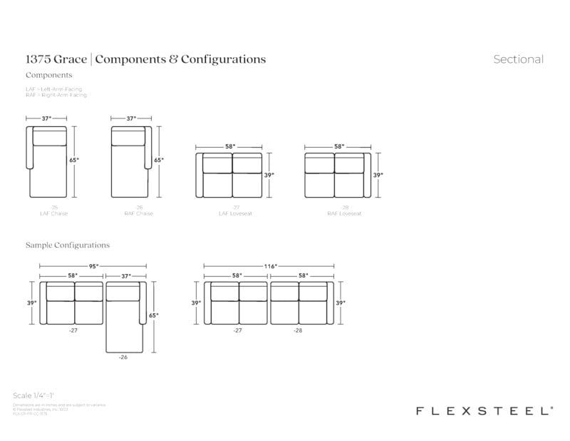 Flexsteel Latitudes Grace 137526 72772x1+137527 72772x1