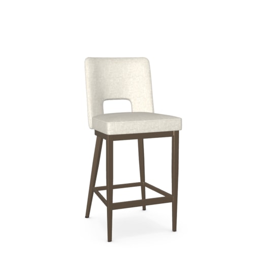 Contemporary Upholstered Counter Height Stool
