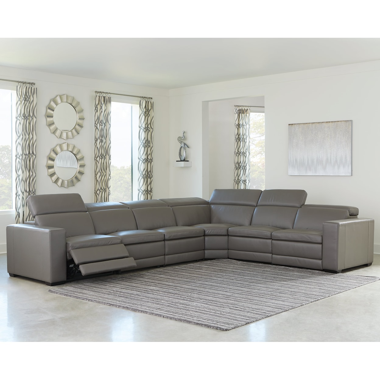 Michael Alan Select Texline 7-Piece Power Reclining Sectional