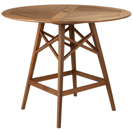 48″ Round Hi Dining Table w/Umbrella Hole
