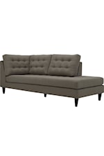 Modway Empress Empress Contemporary Upholstered Tufted Sofa - Gray