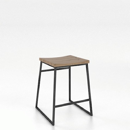 Customizable Wood Fixed Stool