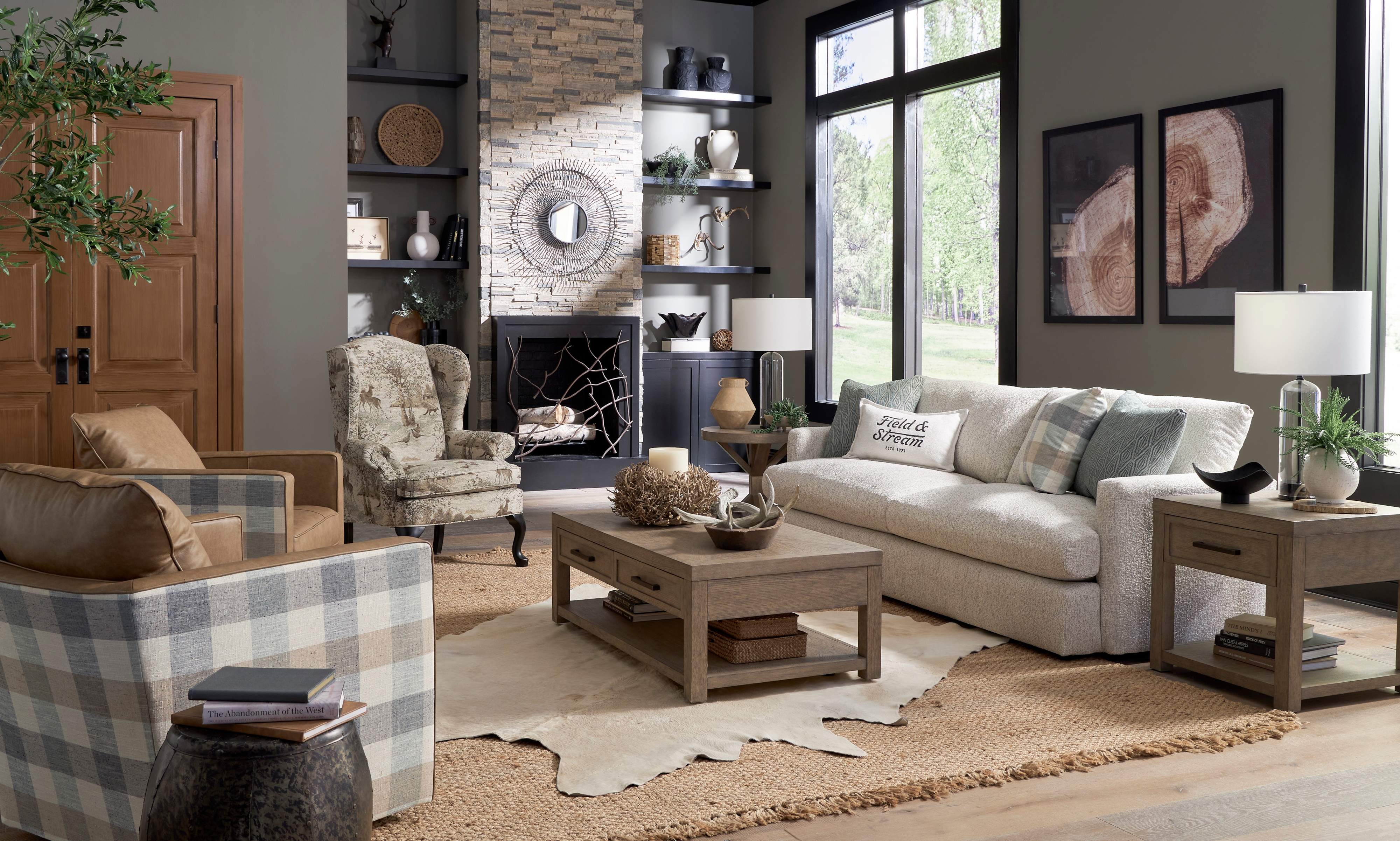 Best Home Furnishings Field & Stream Stationary Sofa