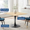 Modway Lippa 40" Square Dining Table