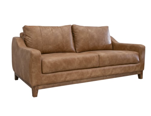 Transitional Loveseat with Throw Pillows