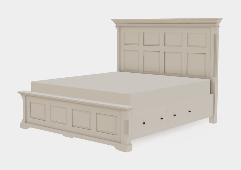Mavin Longmeadow King Panel Bed Both Drawerside