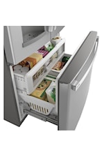 GE Appliances Refridgerators GE 26.7 Cu. Ft, French Door Refrigerator Slate