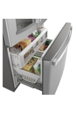 GE Appliances Refridgerators GE 11.55 cu.ft. Top Freezer Refrigerator Stainless Steel