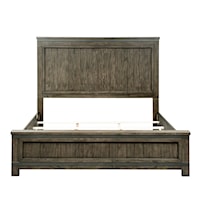 Transitional California King Panel Bed