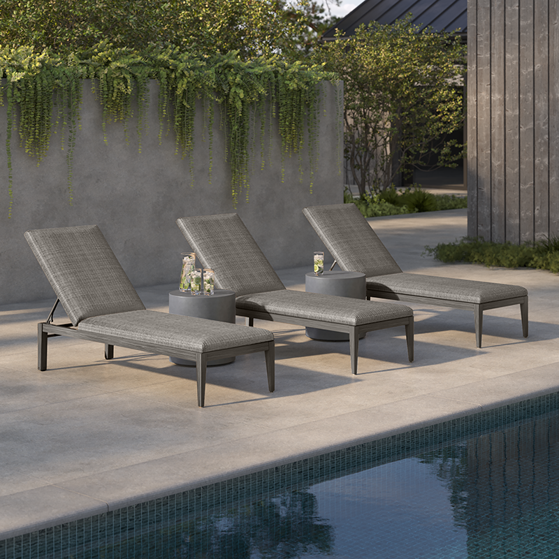 Ebel Siena Woven-Cushion Adj. Chaise Lounge