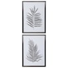 Uttermost Framed Prints Silver Ferns Framed Prints, S/2