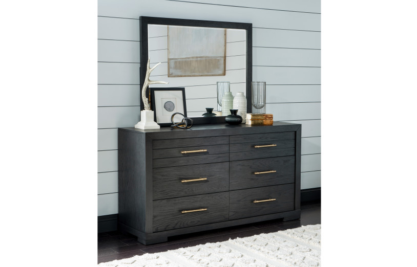 6-Drawer Dresser and Mirror Set