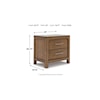 StyleLine Cabalynn 2-Drawer Nightstand