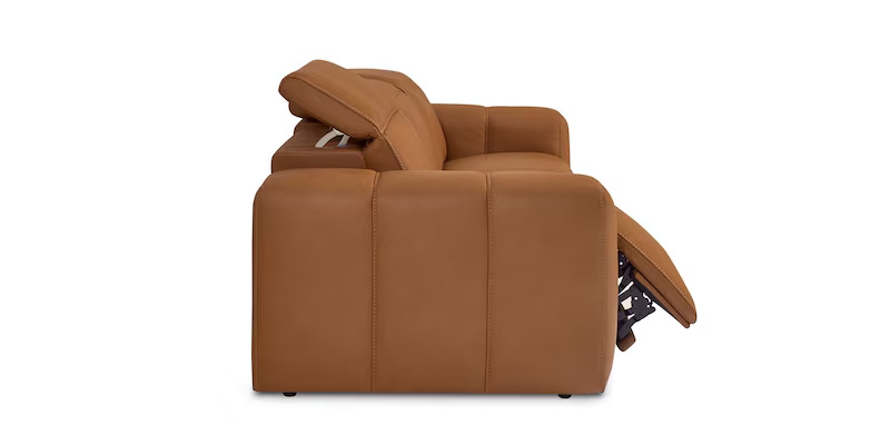 Bassett Club Level - Airy Airy Leather Power Reclining Sofa