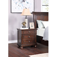 Transitional Night Stand with USB Charger