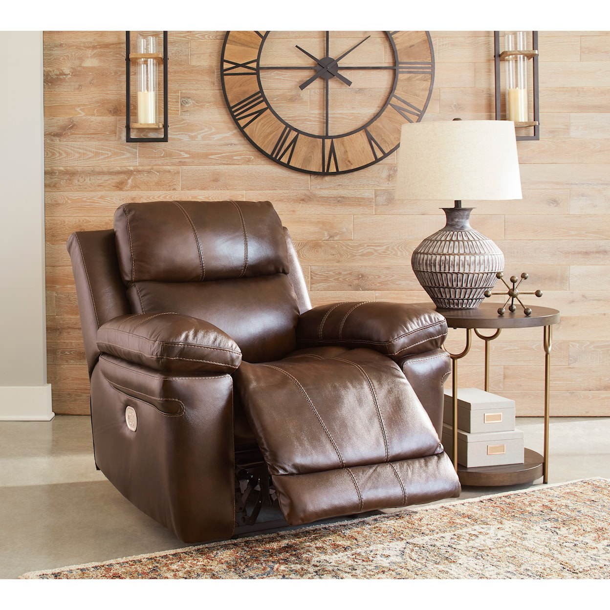 Signature Edmar Power Recliner with Power Headrest