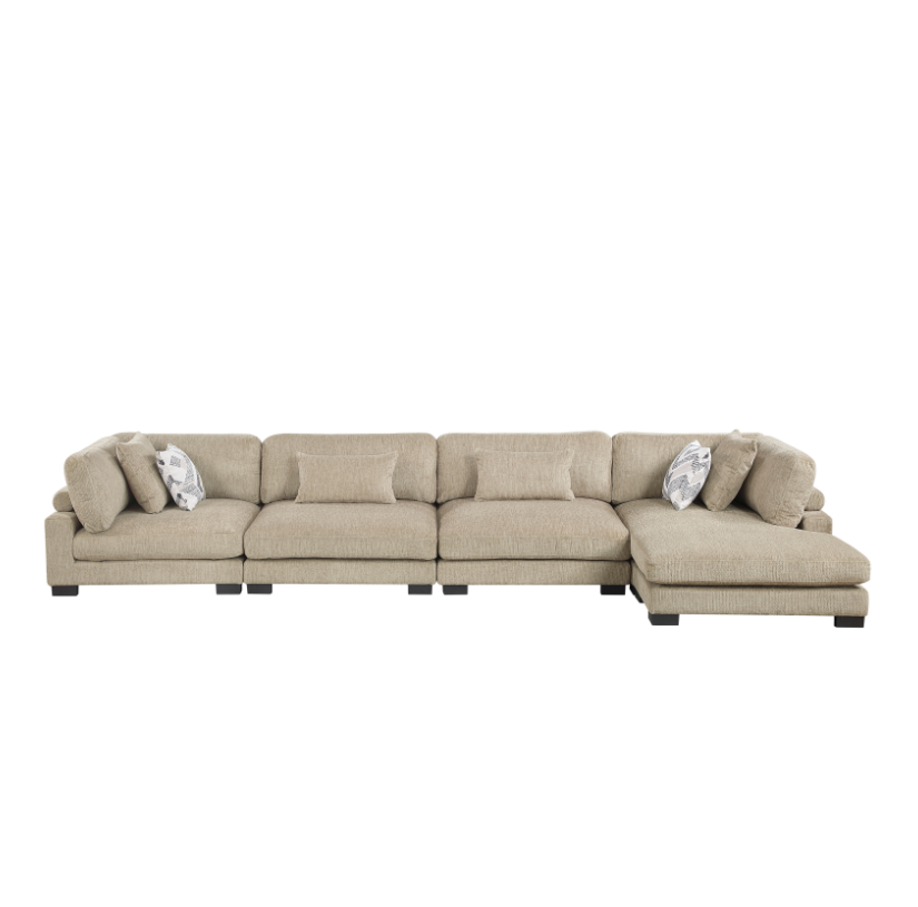 4-Piece Sectional Sofa with Chaise