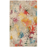 3' x 5' Ivory/Multicolor Rectangle Rug