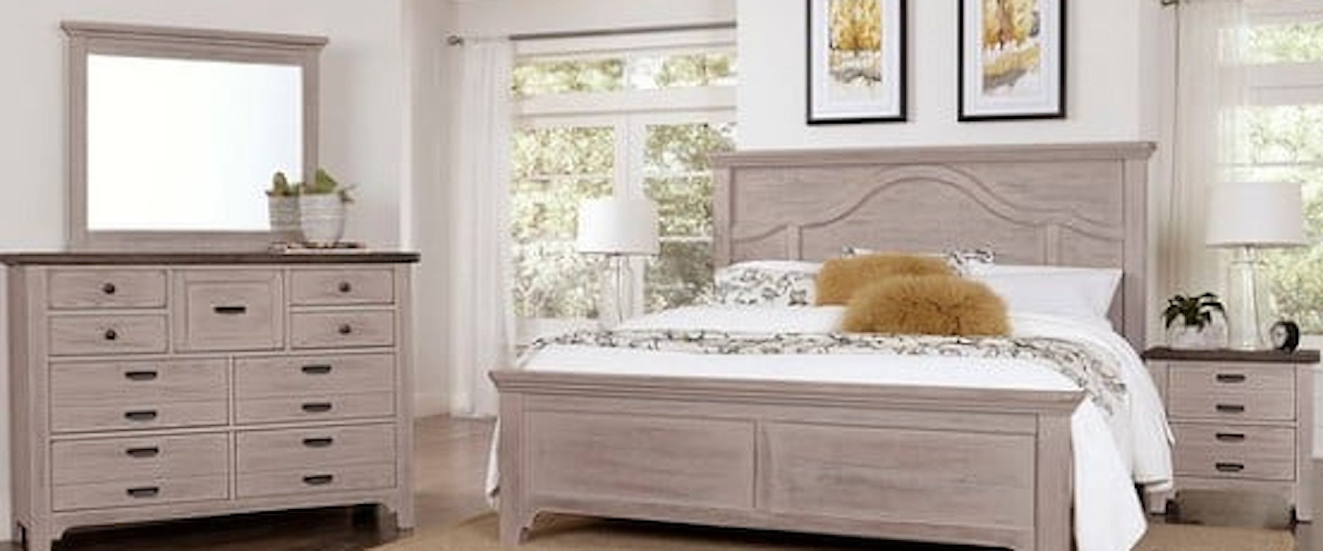 Rustic 4-Piece Queen Bedroom Set